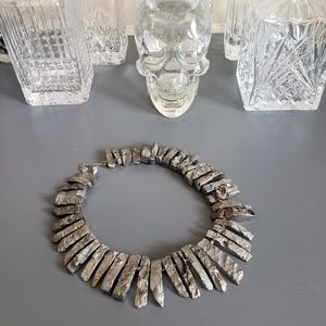 Silver/Grey Statement Necklace